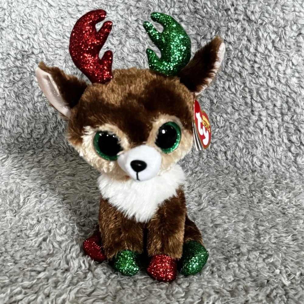 Ty Beanie Boo Kinley Reindeer Plush 6